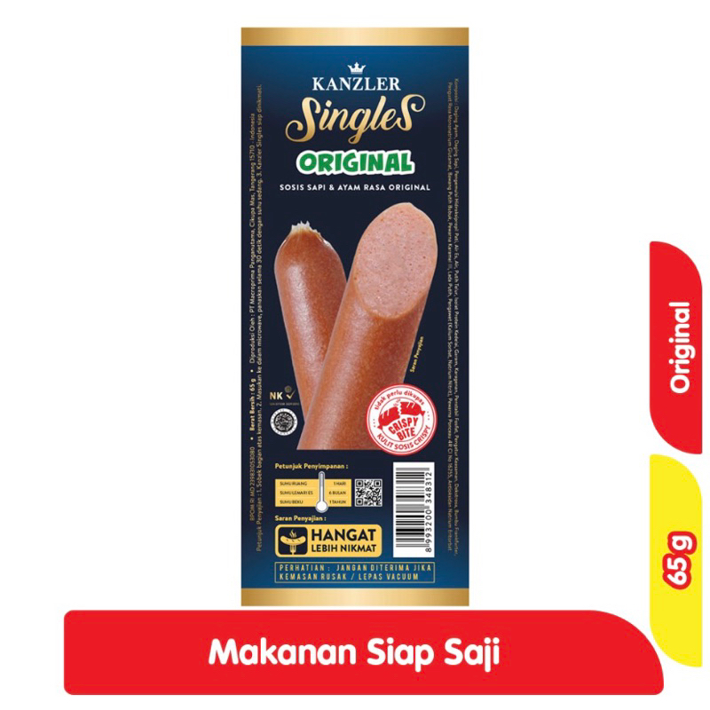 

KANZLER Singles Sosis Sapi dan Ayam Original 65gr Termurah