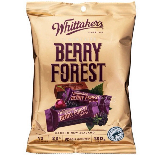 

WHITTAKER’S Forest Berry 12 Mini Size 180g