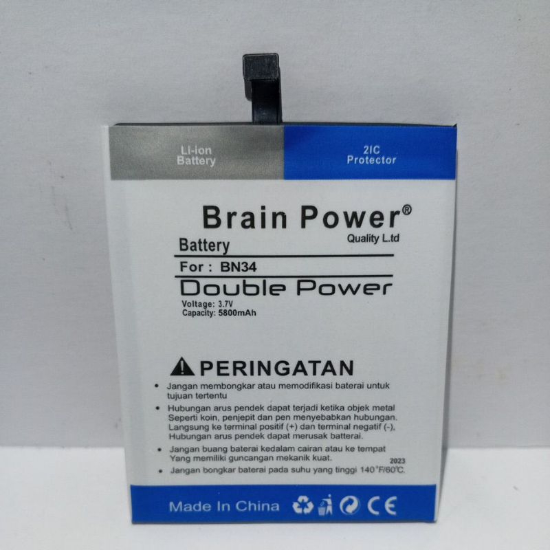 Batre Baterai Xiaomi 5A BN34 Double Power