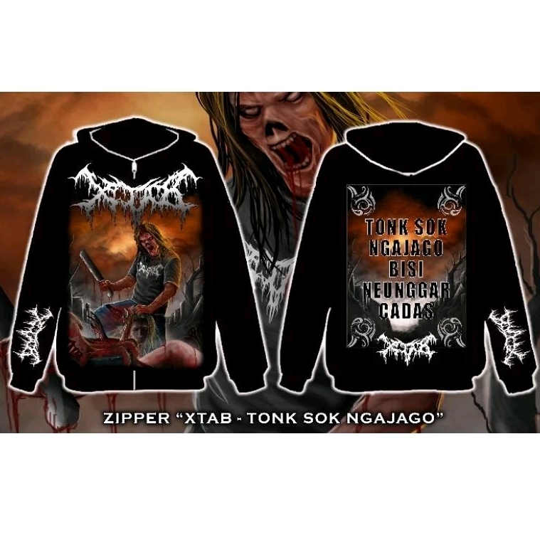 ZIPPER XTAB / HOODIE JAKET XTAB - TONK SOK NGAJAGO / ZIPPER BAND METAL XTAB DISTRO