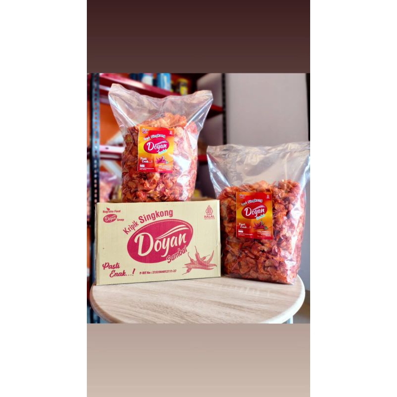 

1kg Keripik singkong doyan balado pedas basah