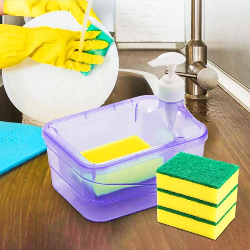 Dispenser Cuci Piring Kotak Tempat Sabun Cuci Piring