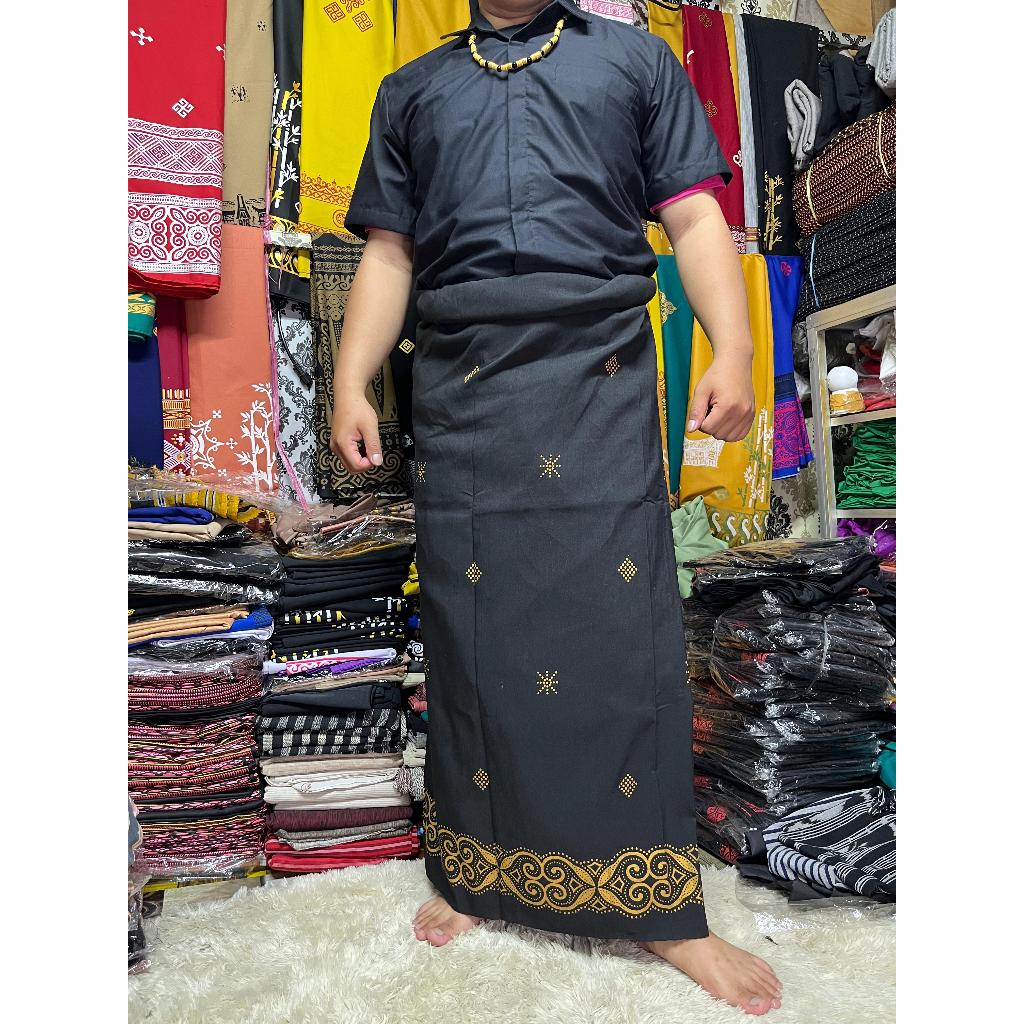 SARUNG TORAJA HITAM TENUN