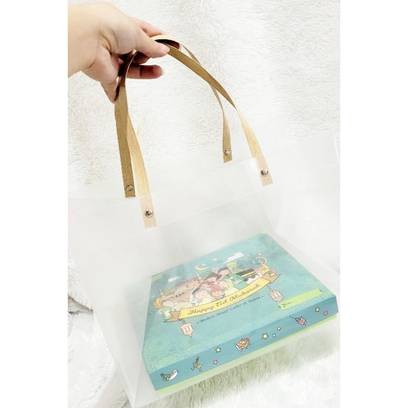 

Tas Hampers Transparant Frosted