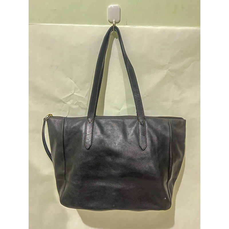 Fossil Sydney Tote Bag Black Preloved