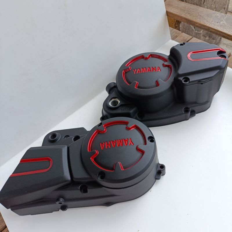 bak kopling rx king new hitam doff lis merah, hitam, silver