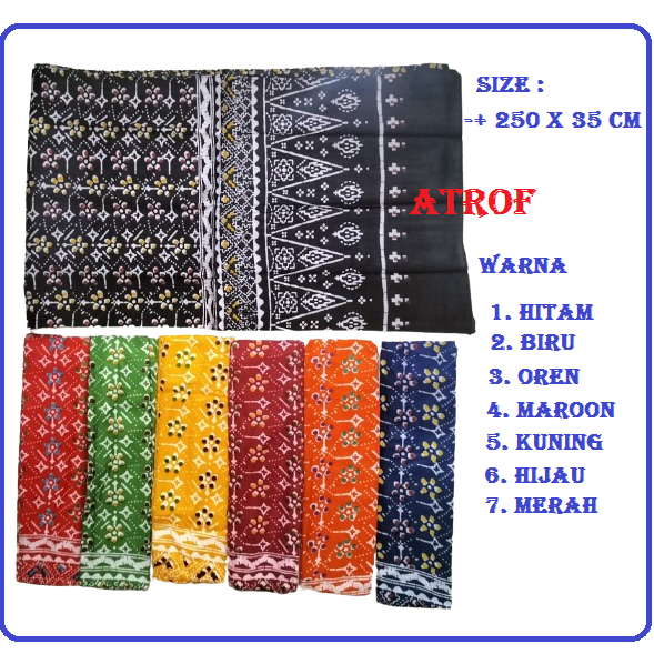 Sampur Tari Cinde Full Batik Anak, Remaja dan Dewasa / Sampur tari Cinde