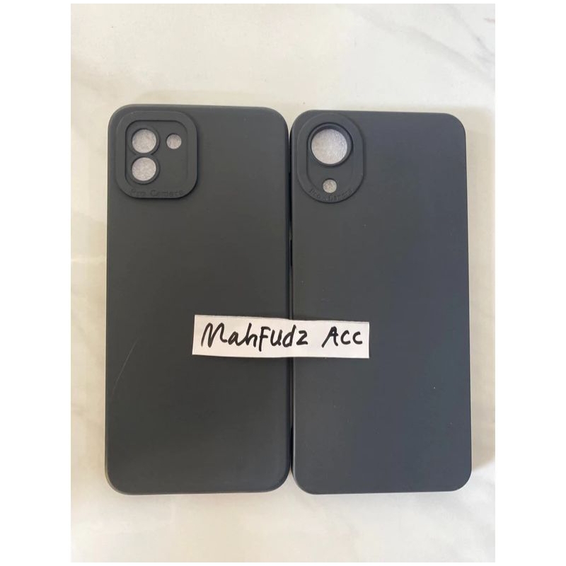 CASE/SLICON SAMSUNG A03/A03 CORE FULL BLACK MATTE HITAM PELINDUNG CAMERA