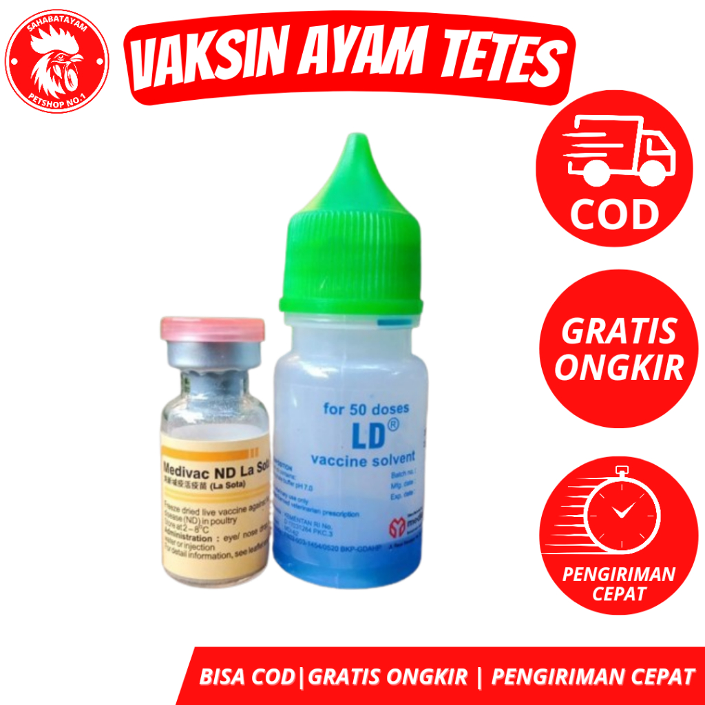 DOSIS 50 EKOR MEDYVAC ND LASOTA VAKSIN AYAM BANGKOK VAKSIN MEDION VAKIN UNTUK ANAK AYAM VAKSIN TETES