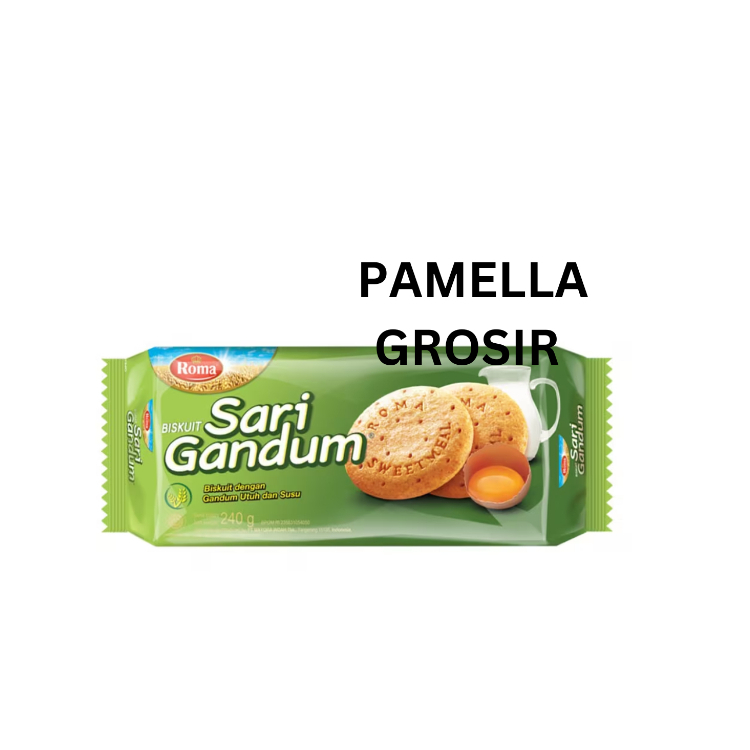 ROMA BISKUIT SARI GANDUM 240GR  SNACK makanan ringan jajanan cemilan camilan pedas asin gurih manis 