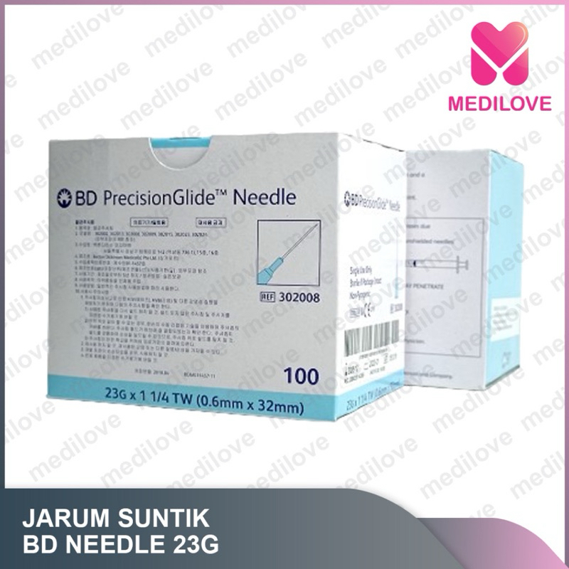 BD NEEDLE 23G / BD NEEDLE 23 G / NEEDLE BD 23 G / NEEDLE BD 23G / JARUM SUNTIK BD / BD NEEDLE 24 / B