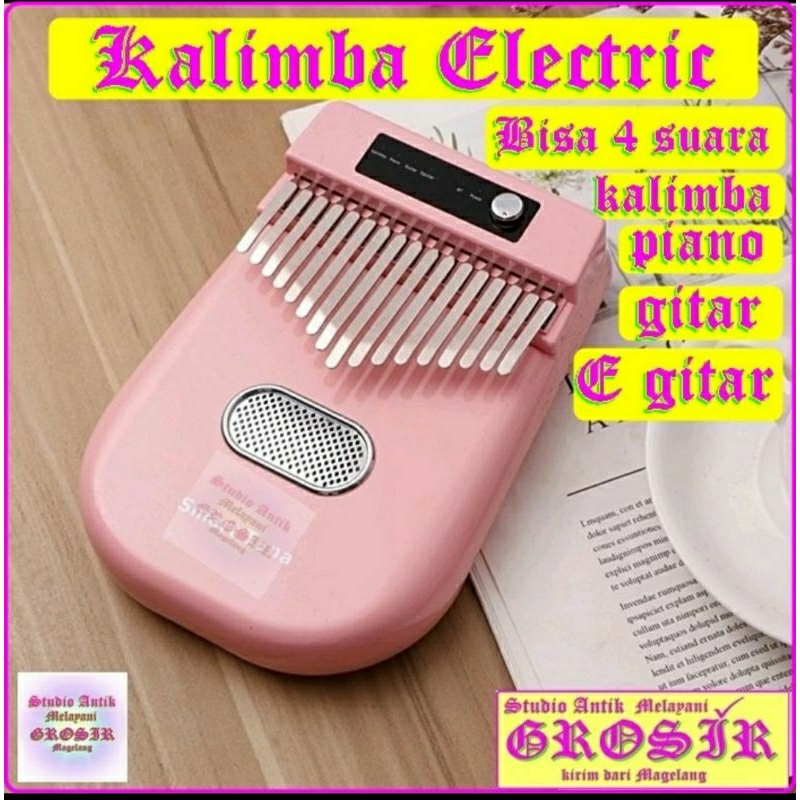 New Kalimba - Kalimba Elektrik - Kalimba Sheeds - Kalimba Electric - Piano Jari 33666 pink - Kalimba