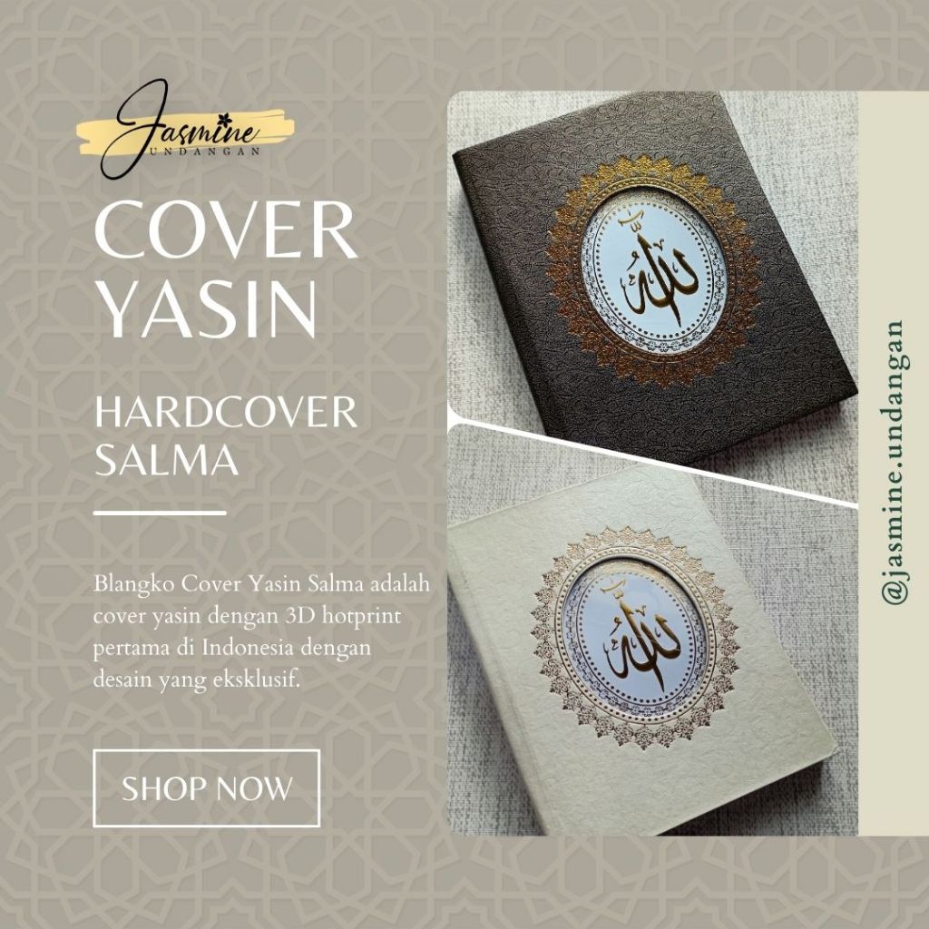 

COVER YASIN SALMA JENIS HARDCOVER DESAIN MEWAH DENGAN HARGA TERJANGKAU