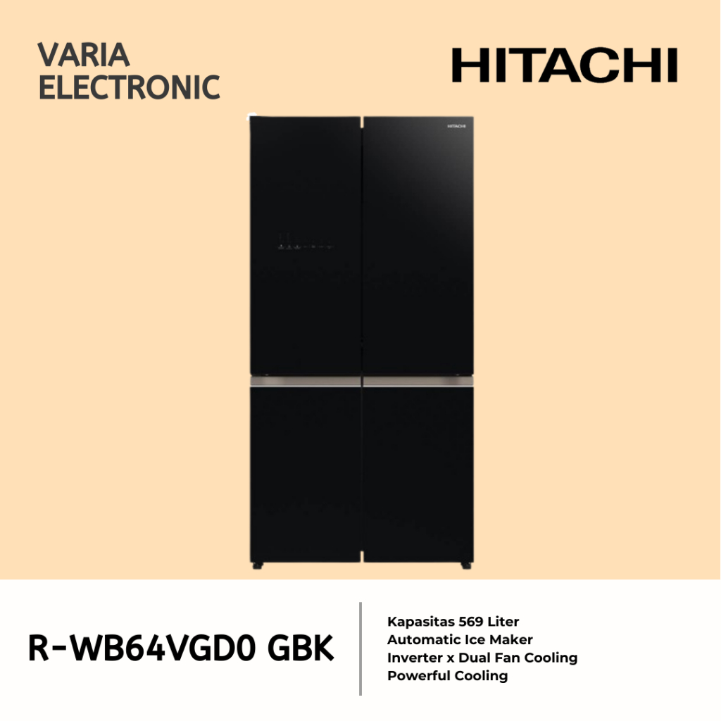 Kulkas 4 Pintu HITACHI R-WB64VGD0 GBK