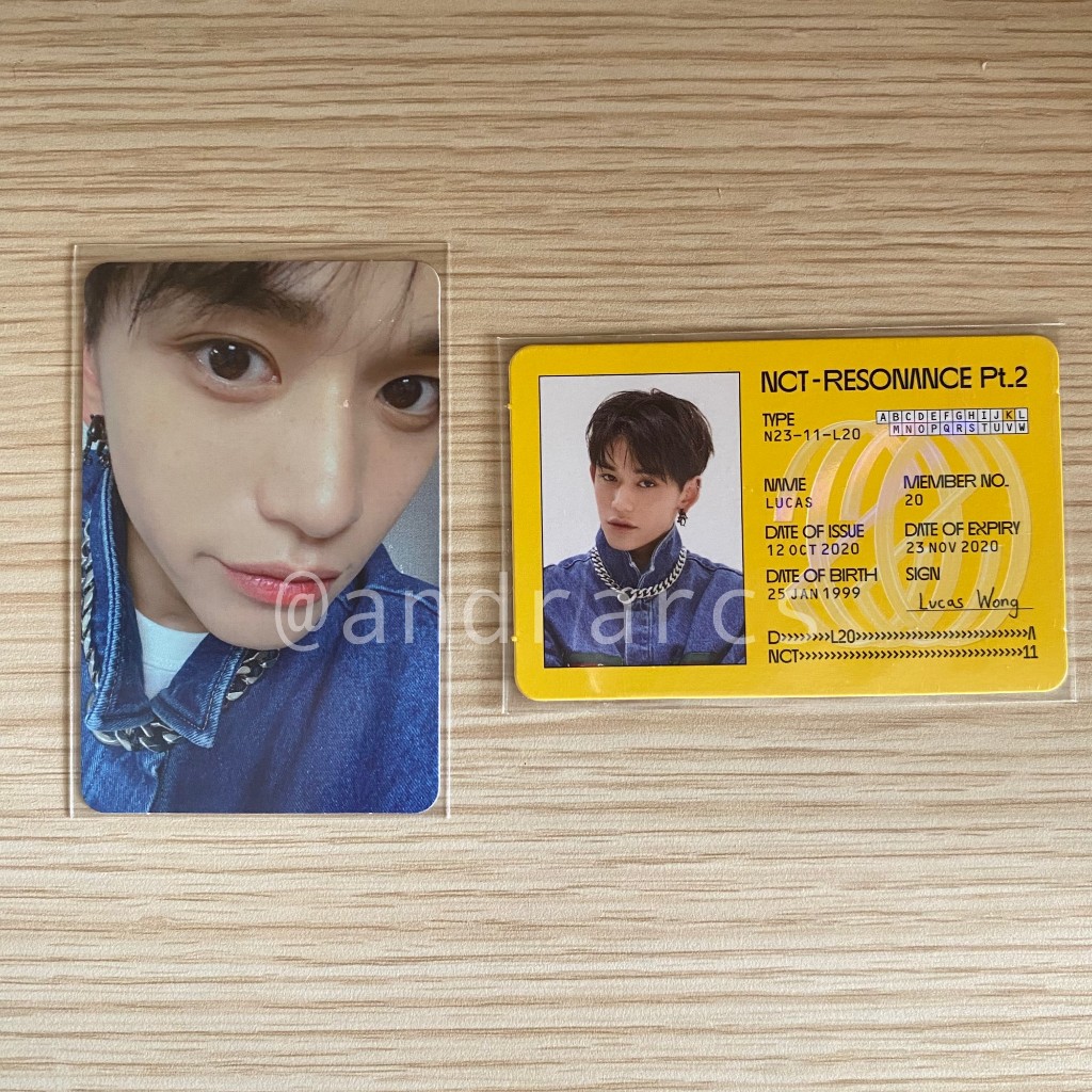 Lucas Resonance Pt.2 Departure Ver. PC Photocard NCT WayV NCT2020