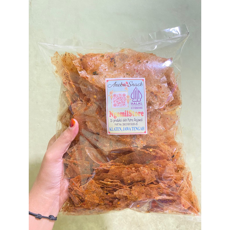 

Kripik Kaca atau Kripca Pedas Gurih 500gr