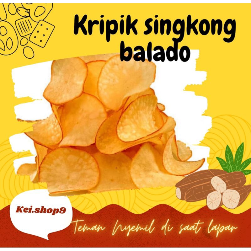 

kripik singkong rasa balado 250 gram