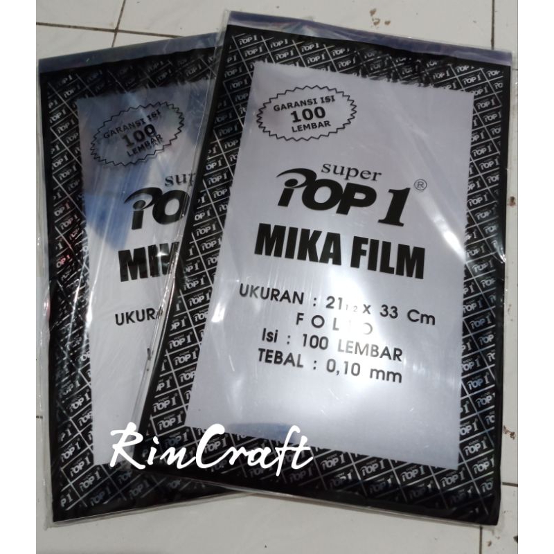 

Plastik Mika Film Folio 0,10 mm
