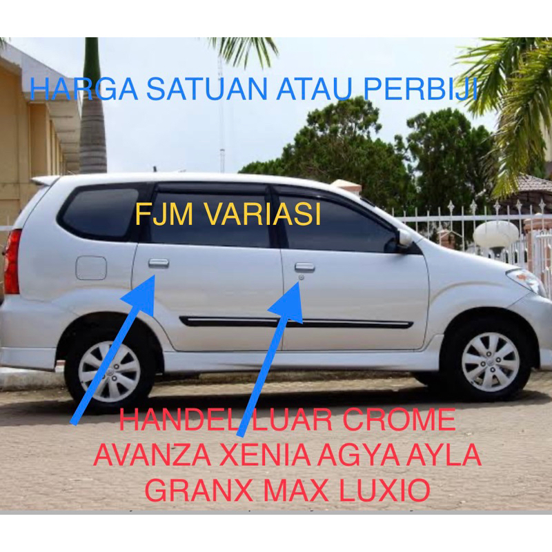 HANDLE HANDEL HENDLE HENDEL TARIKAN PEMBUKA PINTU LUAR MOBIL TOYOTA AVANZA AGYA DAIHATSU GRAN MAX LU