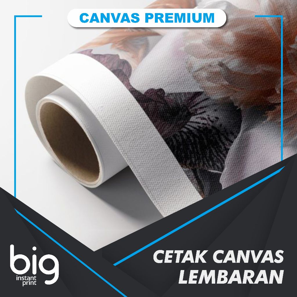 

CETAK CANVAS LEMBARAN | POTONG SESUAI UKURAN | CANVAS PREMIUM | READY