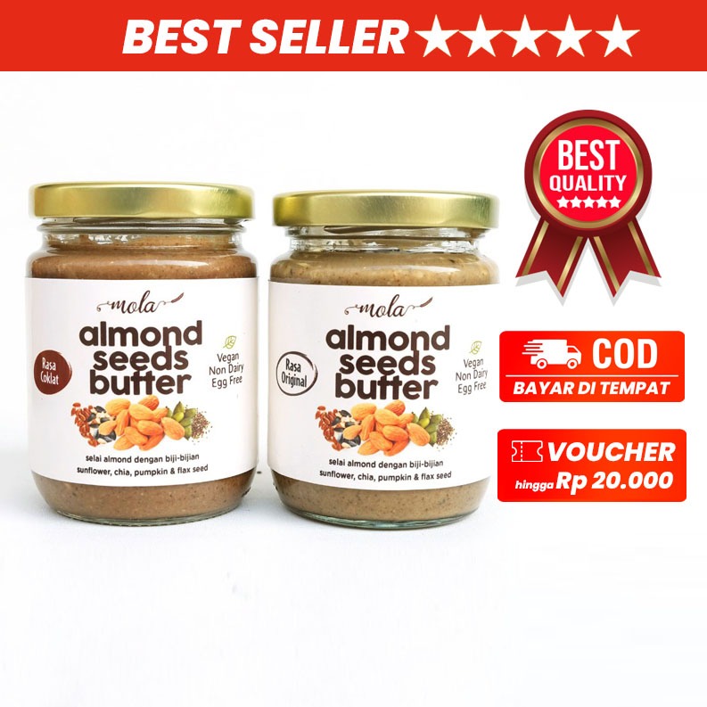 

Mola Almond Seeds Butter | Selai Almond Biji-bijian