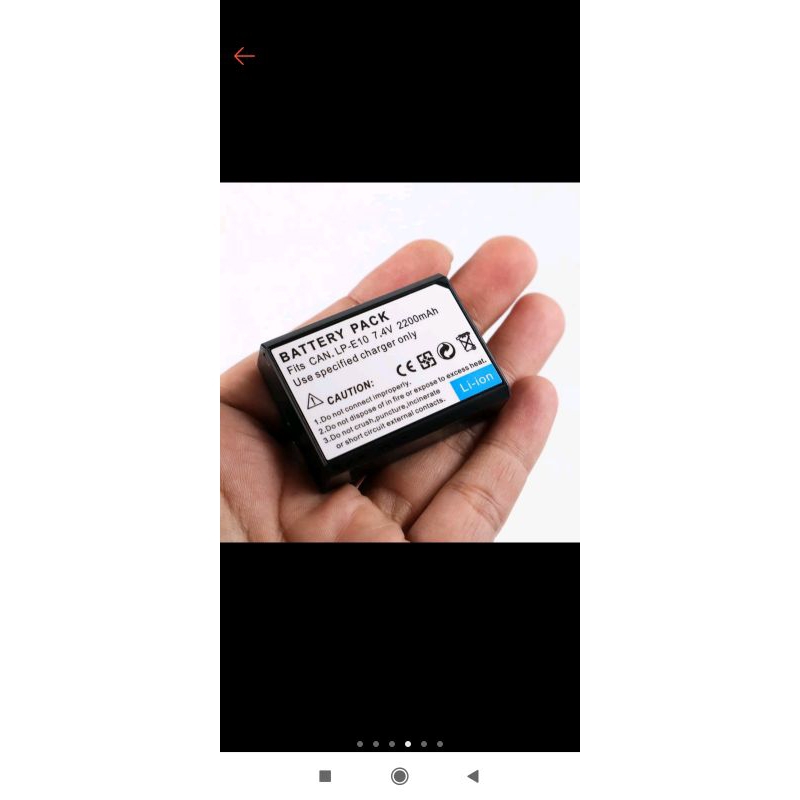 BATRE CAMERA CANON LP-E10 ORIGINAL