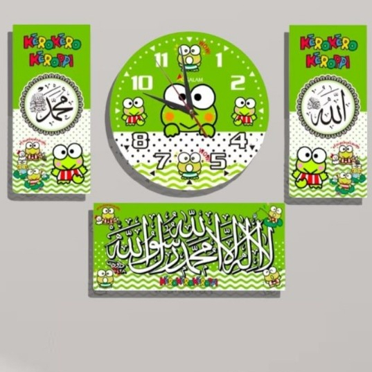 RB jam dinding kaligrafi karakter / jam dinding karakter minimalis / jam dinding kaligrafi Arab