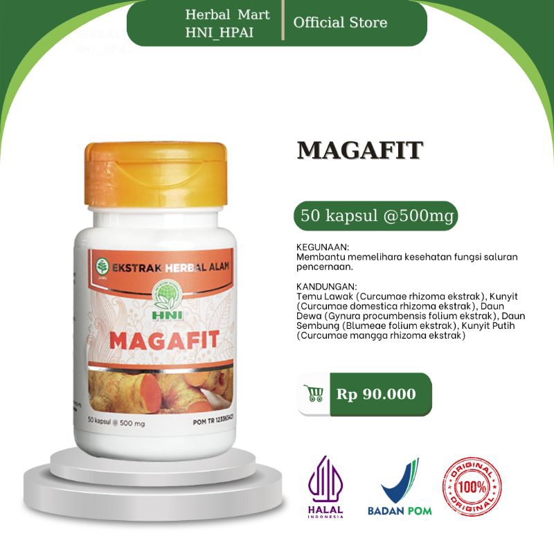 Herbal Mart _ HNI.HPAI (100% Produk Original) Magafit HNI_HPAI obat herbal untuk membantu memelihara kesehatan fungsi saluran pencernaan.