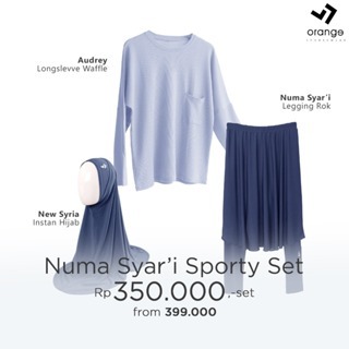 Setelan Legging Rok Olahraga Wanita Muslimah Numa Syari Sporty Set
