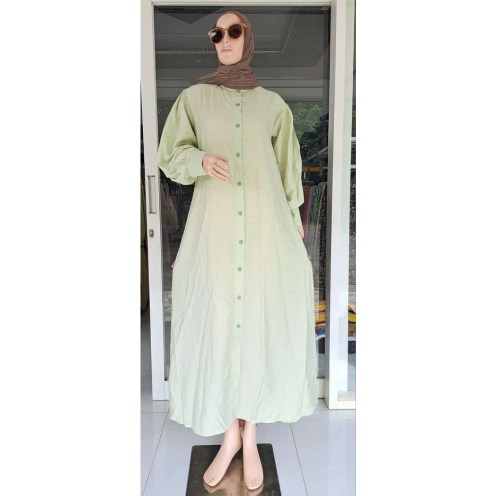 3P01nt Gamis Polos/ GAMIS LINEN PREMIUM