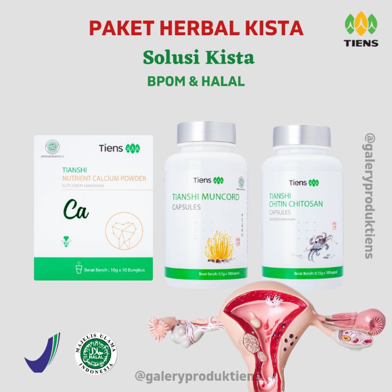 Paket Herbal Tiens Untuk Kista isi 3 Produk