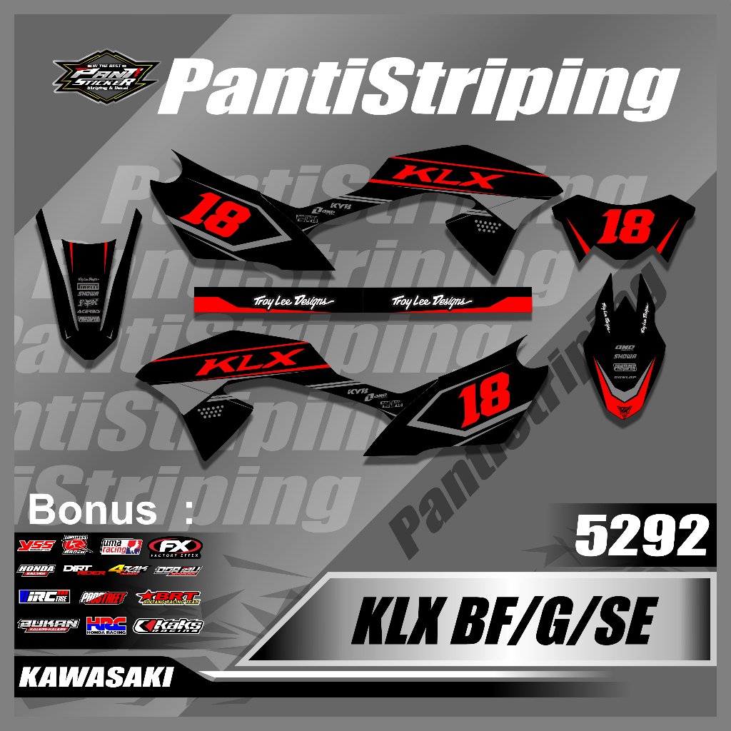 Sticker striping Motor CRF 150 L All Variasi -  Striping skotlet motor CRF 150 Terbaru
