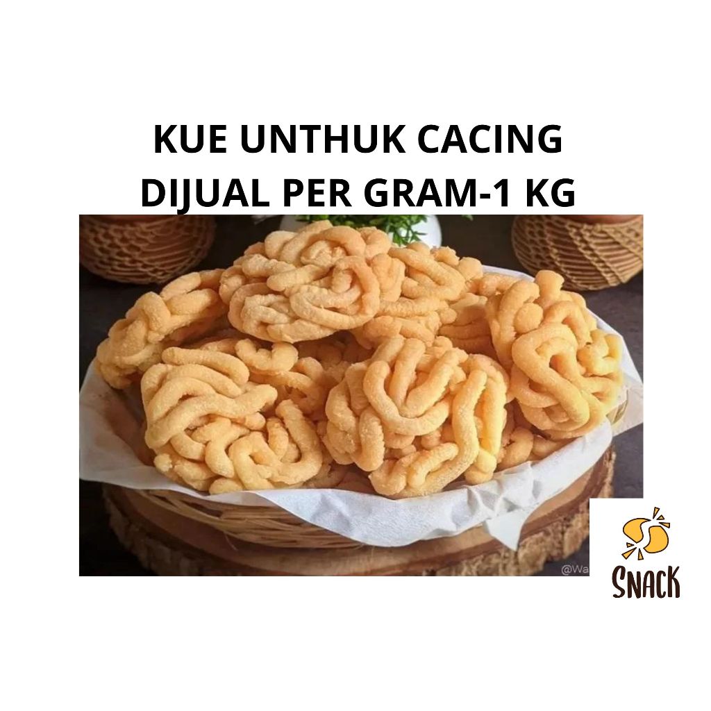 

1 kg kue unthuk cacing unthuk yuyu