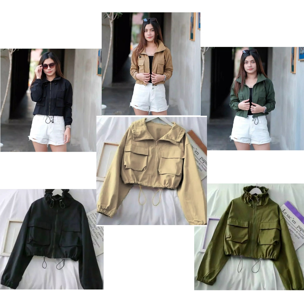 big sale sury jaket crop wanita trendy - jaket wanita - jaket crope wanita fashion terlaris spesial