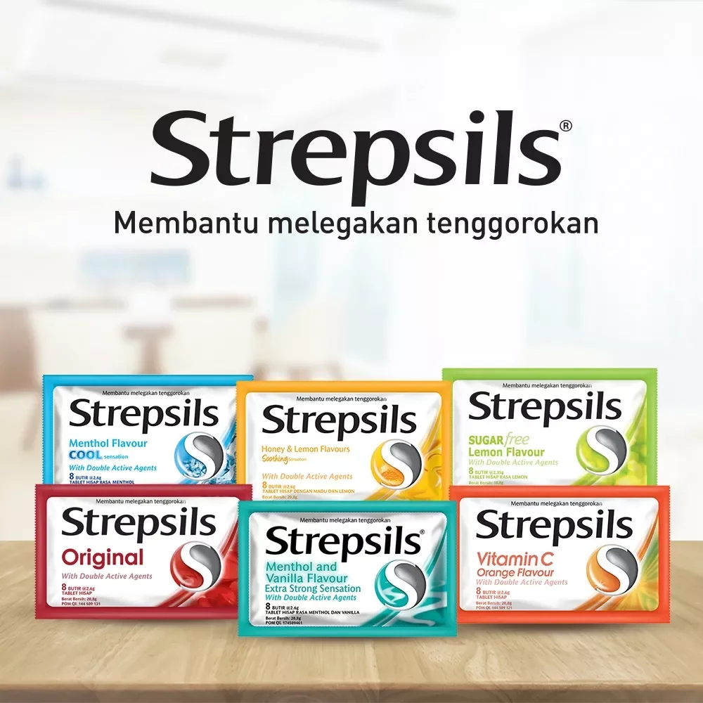 

STREPSILS Lozenges - Permen Pelega Tenggorokan