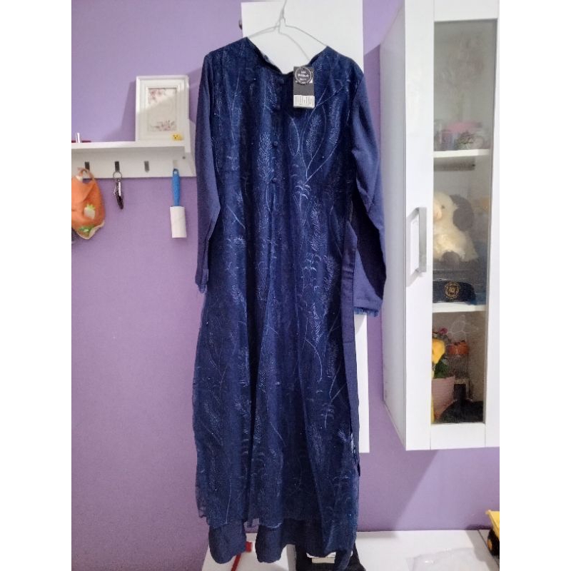 Gamis Biru Dongker size XL