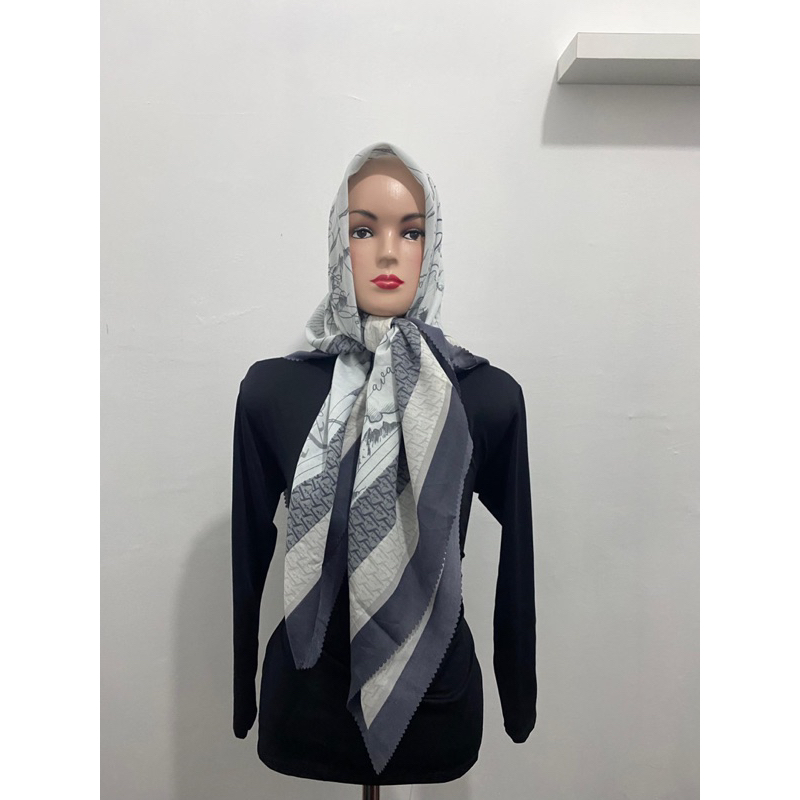 PRELOVED JILBAB SEGITIGA INNER & PASHMINA PLISKET PREMIUM PARIS JADUL VOAL