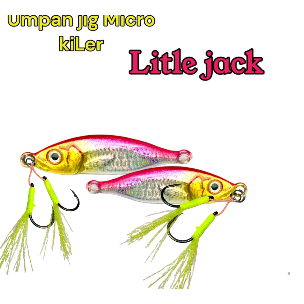 micro jig kiler 15g seat asist hooks jigging micro jig little jack little jack umpan casting umpan j