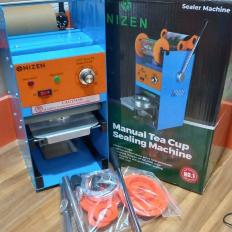 Cup Sealer manual Nizen NZ-D8/Mesin Dan Happy fun Penyeggel Gelas Plastik/Mesin Pres Gelas Plastik U