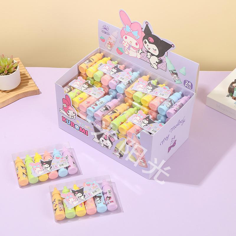 

( 6PCS ) HIGHLIGHTER STABILO SET KARAKTER SANRIO WARNA WARNI / SET HIGHLIGHTER PENANDA WARNA LUCU CUTE
