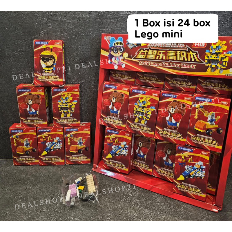 paket usaha 24 box Lego mini / Nano block / Nano brick / Nano DIY / Grosir lego mini