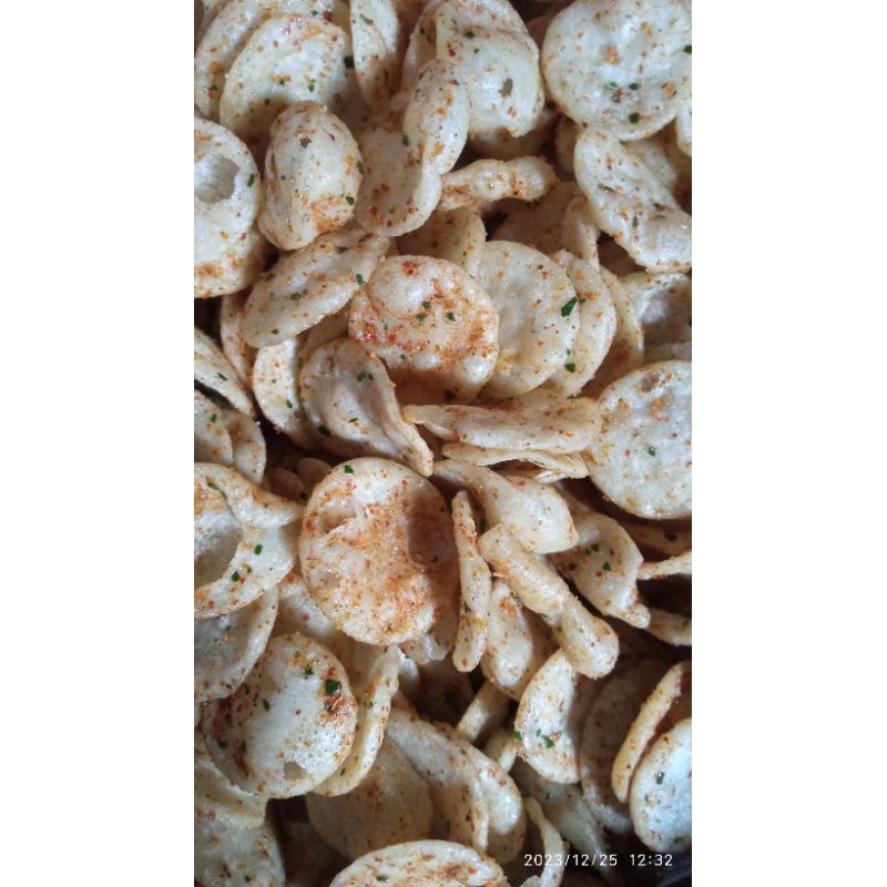 

Kripik Cipak Pedas Gurih 200gr