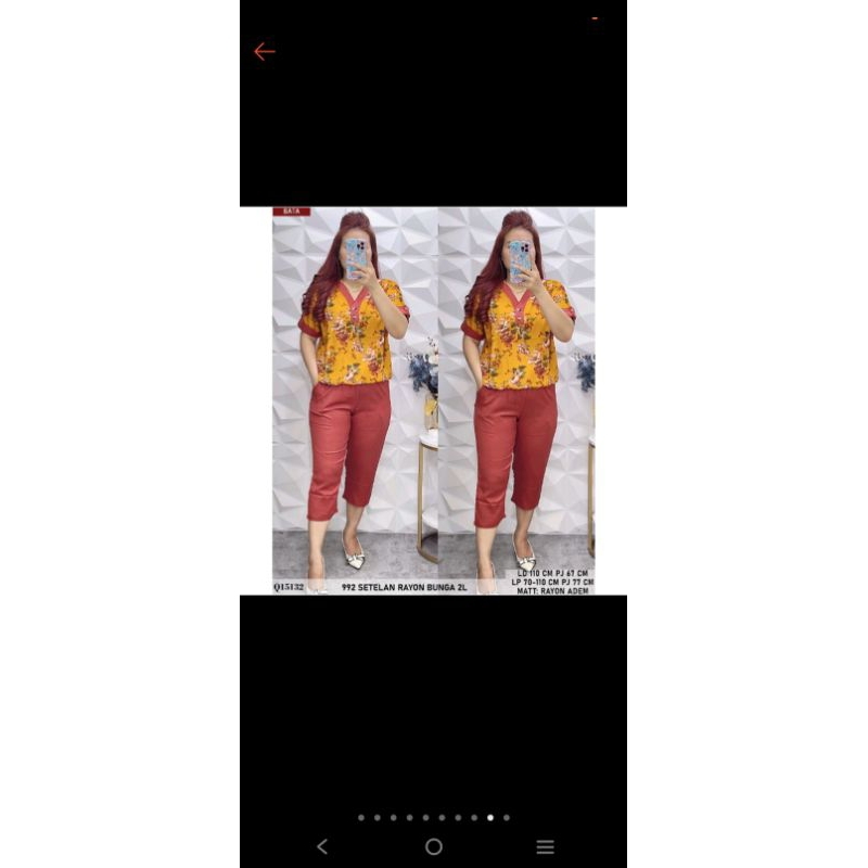 setelan katun rayon