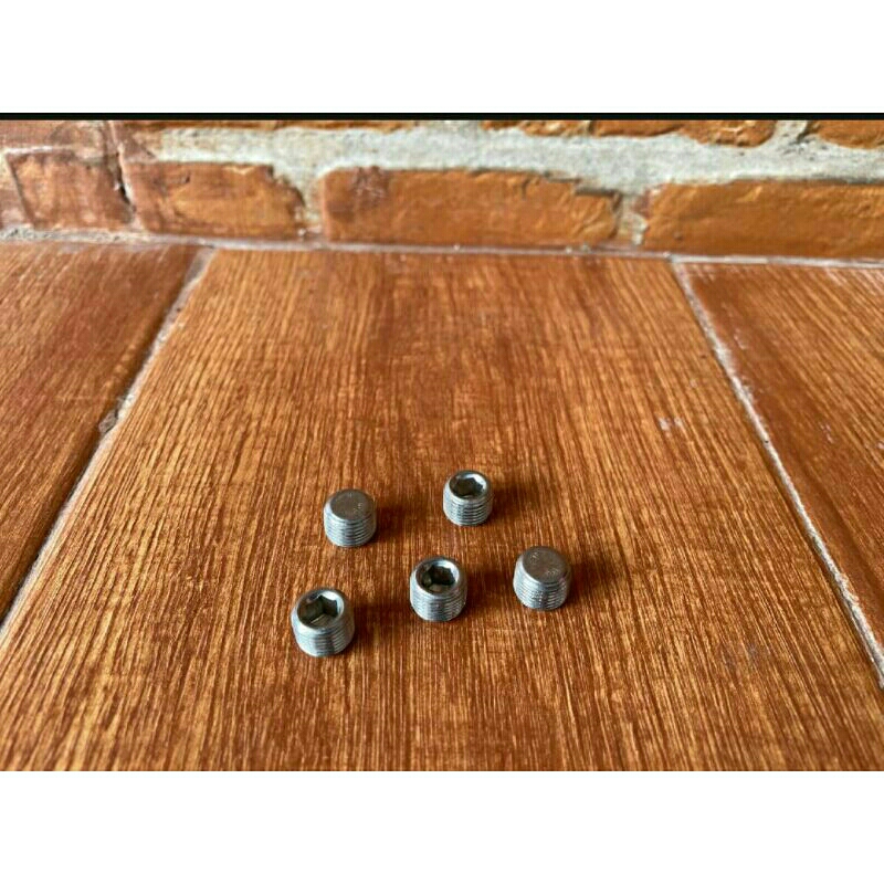 baud regulator paintball - baud steanliss 6mm - baut penutup manometer - baud L tanam 6 mm