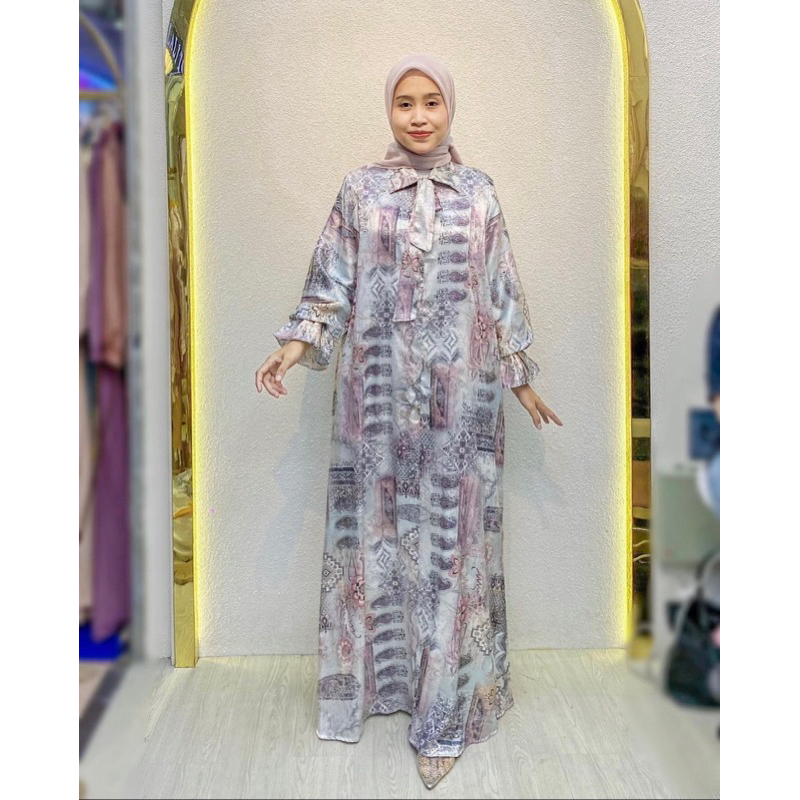 GAMIS MALIKA BY AYESHA/ GAMIS SUTRA SILK/ GAMIS MOTIF/ GAMIS WANITA/ GAMIS DEWASA/ GAMIS MURAH/ DRES