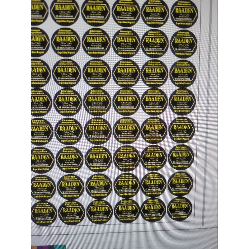 

sticker label costum