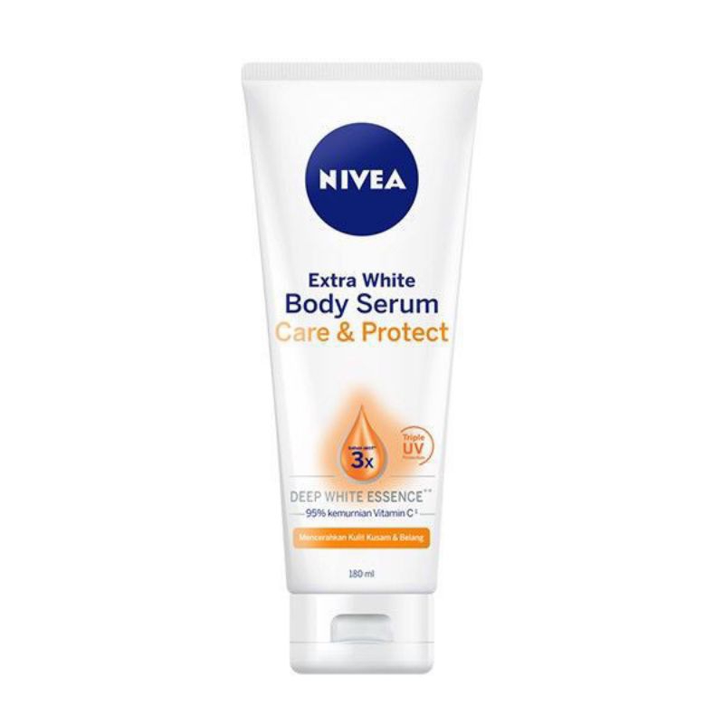 Nivea body brightening serum 180 ml/nivea/nivea orange/body serum/original/ori/varian orange/PROMO