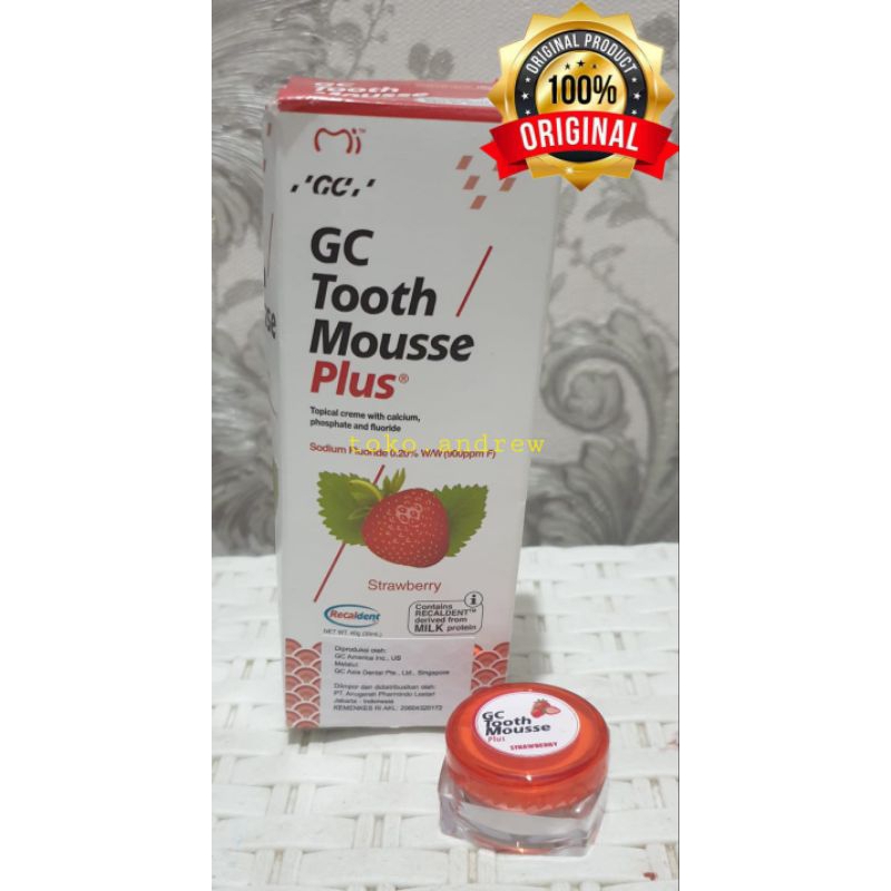 GC TOOTH MOUSSE PLUS usia 6 thn- dewasa | Share 5 gram
