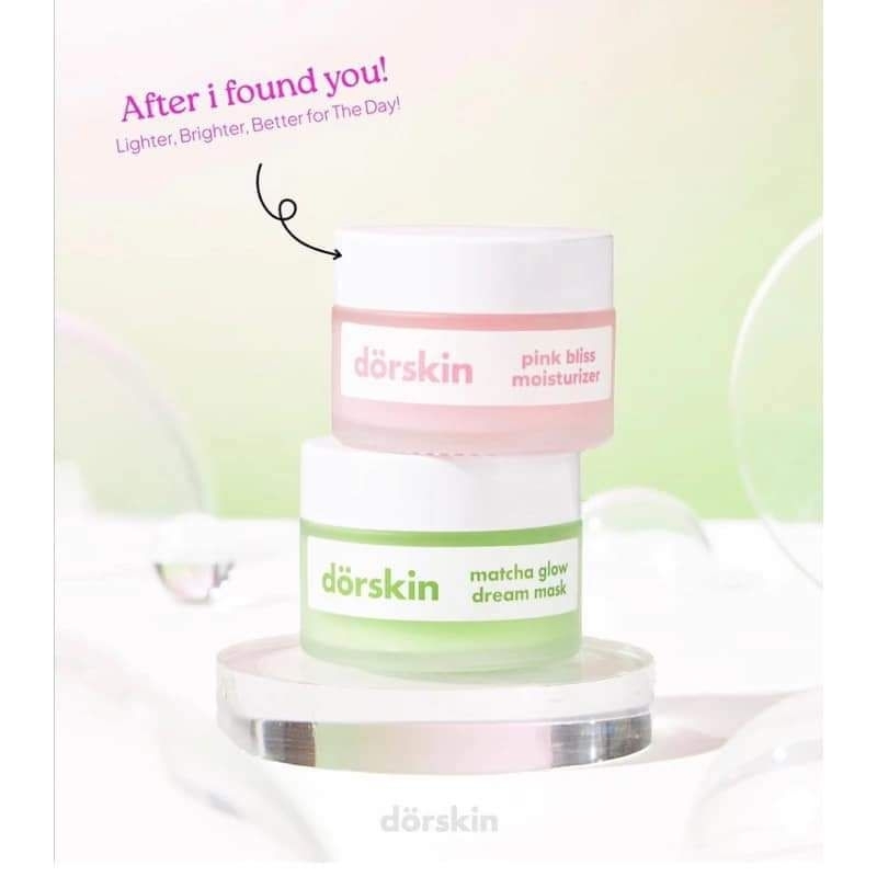 DORSKIN MOISTURIZER/DORSKIN PINK BLISS MOISTURIZER/DORSKIN MATCHA GLOW