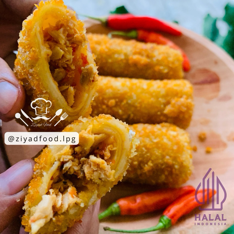 

FROZEN Risoles Spicy Chicken (Ayam) Premium (Gosend / Pengiriman Instan)